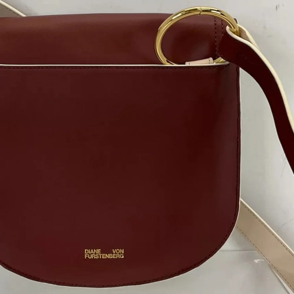 NWT Diane von Furstenberg  Leather  Saddle Bag - Picture 12 of 12